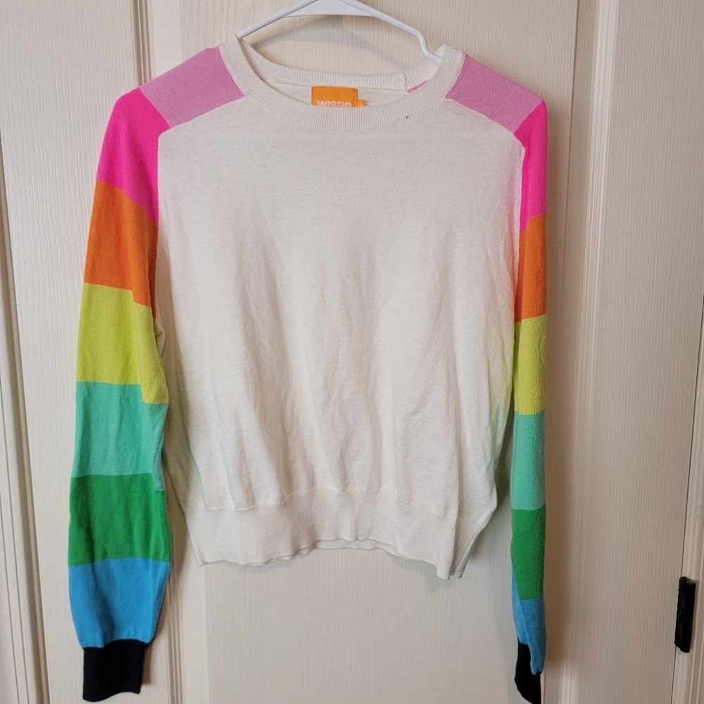WISPR Rainbow Raglan Crew Sweater
